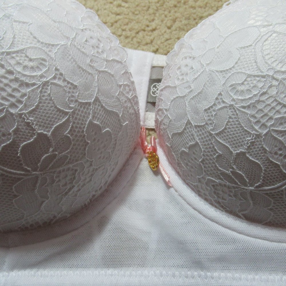 NWT push up babydoll  & panty white set L - Picture 6 of 16